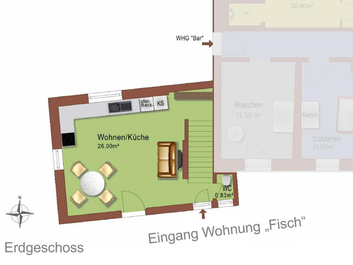 אוהנינגן Ferienhaus Oberstaader Fewo Maisonette מראה חיצוני תמונה